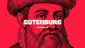 Logotipo de la marca Gutenburg con estilo tipográfico moderno.